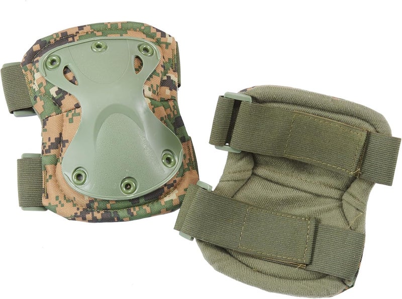 Lancer Tactical Combat Knee & Elbow Protective Pads Set for Outdoor Airsoft CS Paintball Game Cycling Safety Skateboarding Gear Skates Knee Protection Guard Pads - Image 2